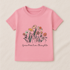 Kids Girls Princess Garden Tshirt
