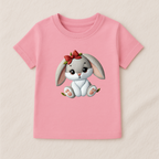 Baby Girls Bunny with Bow T-Shirt