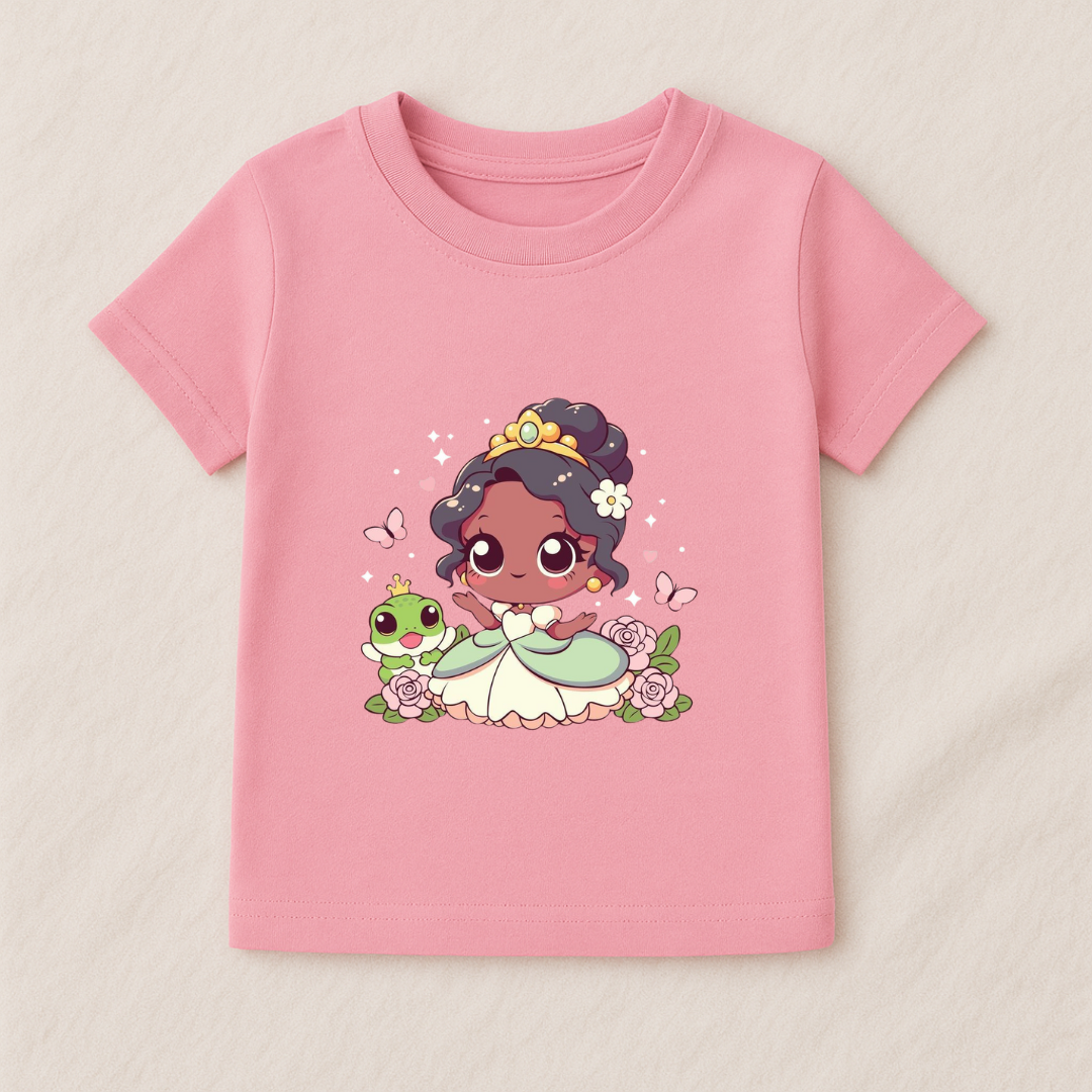 Kids Girls Garden Princess Tshirt