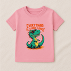 Kids Boys Dino Positive Vibes Tshirt