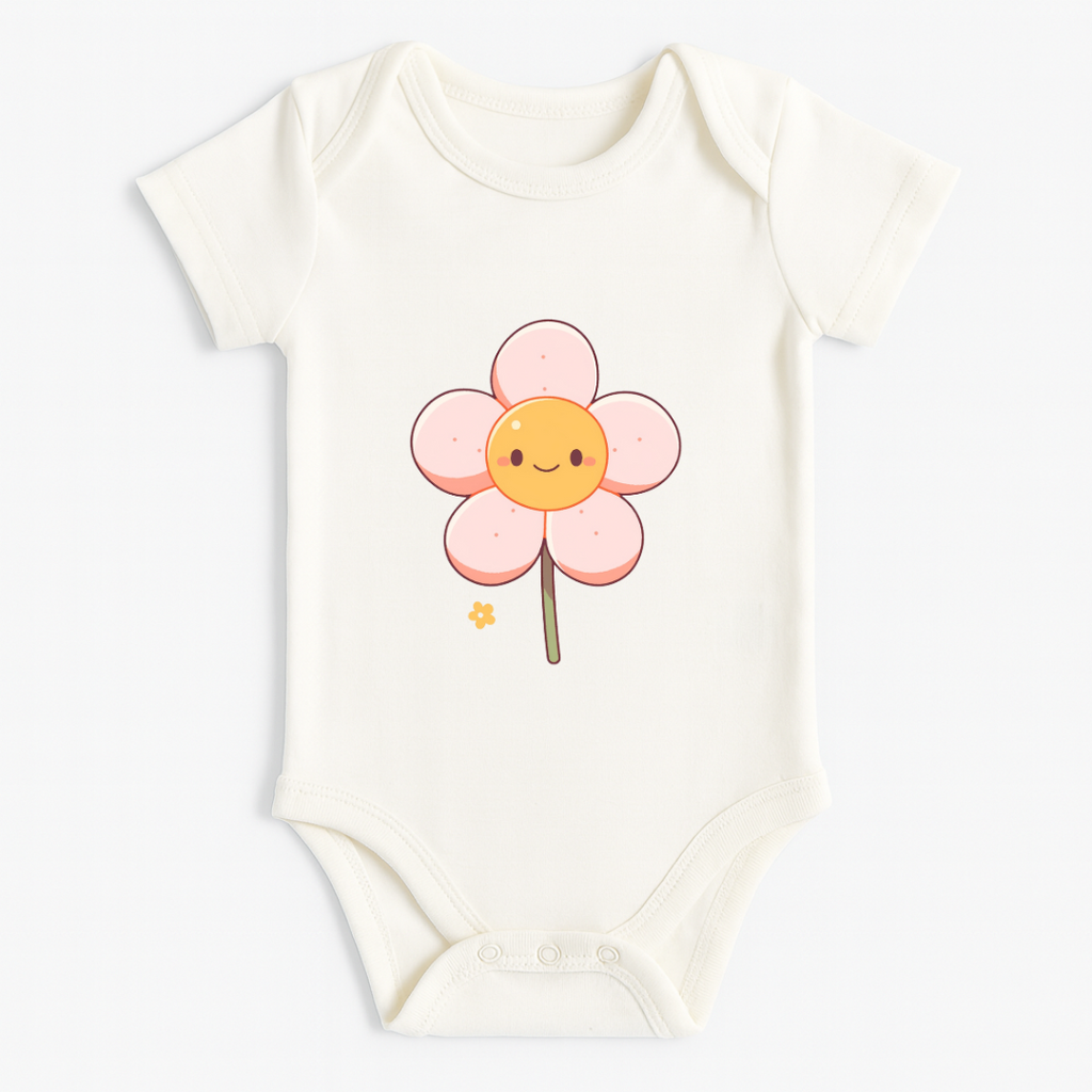 Smiley Flower Baby Romper