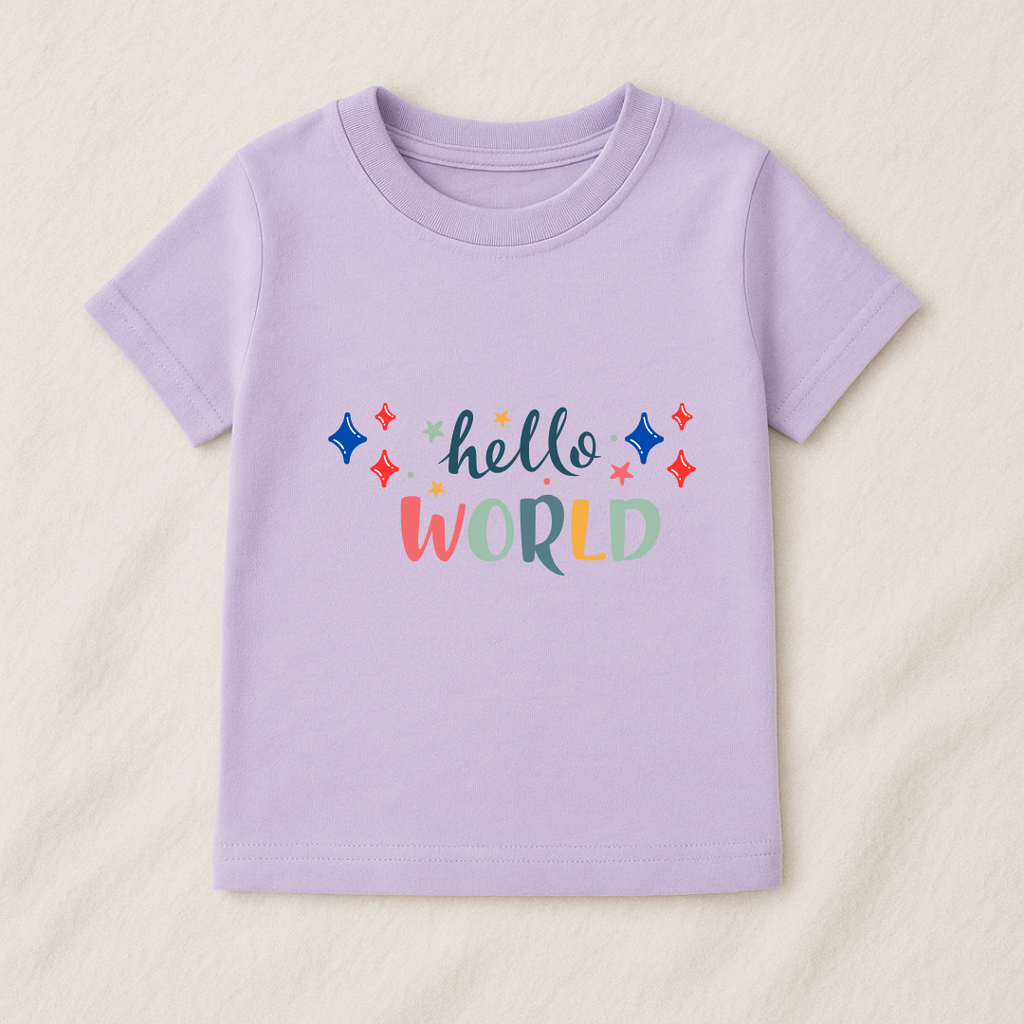 Hello World Baby Boy Tshirt
