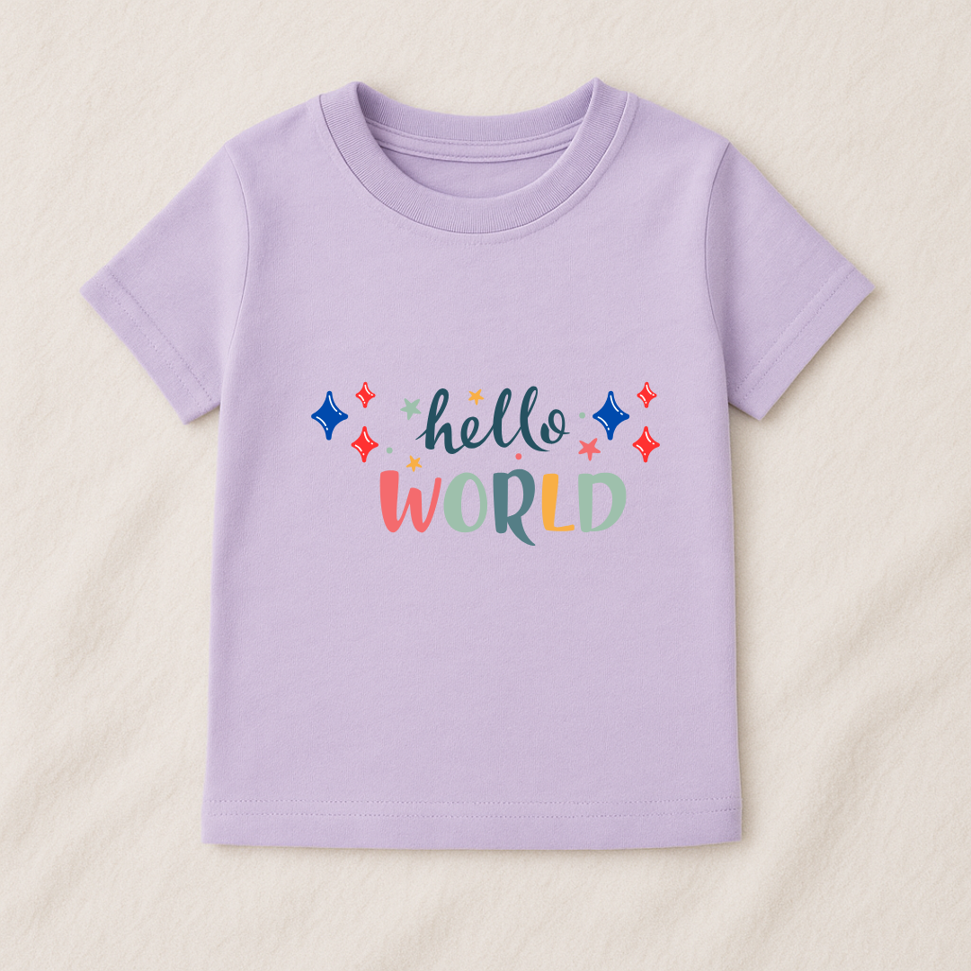 Hello World Baby Boy Tshirt