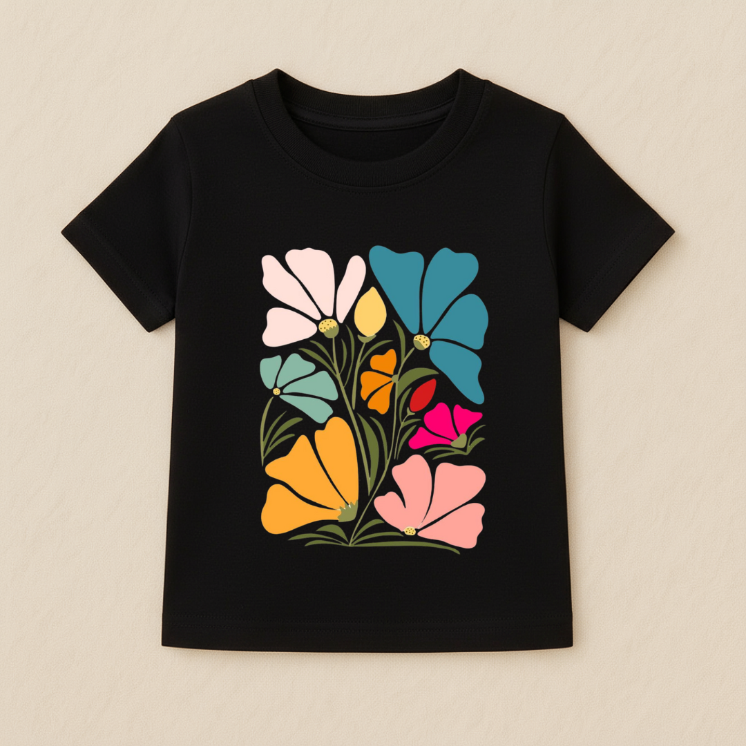 Kids Girls Bright Leaves Tshirt