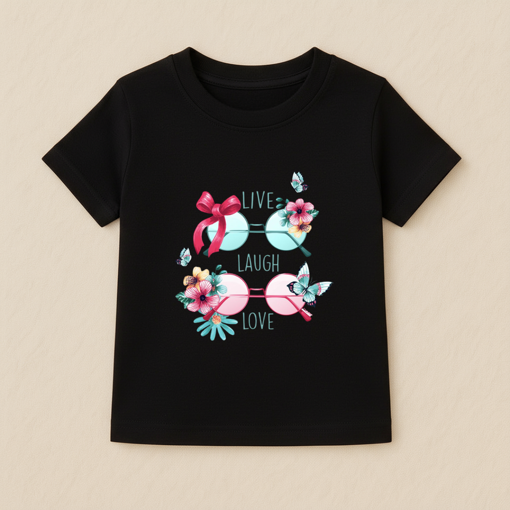 Kids Girls Sweet Bows Tshirt