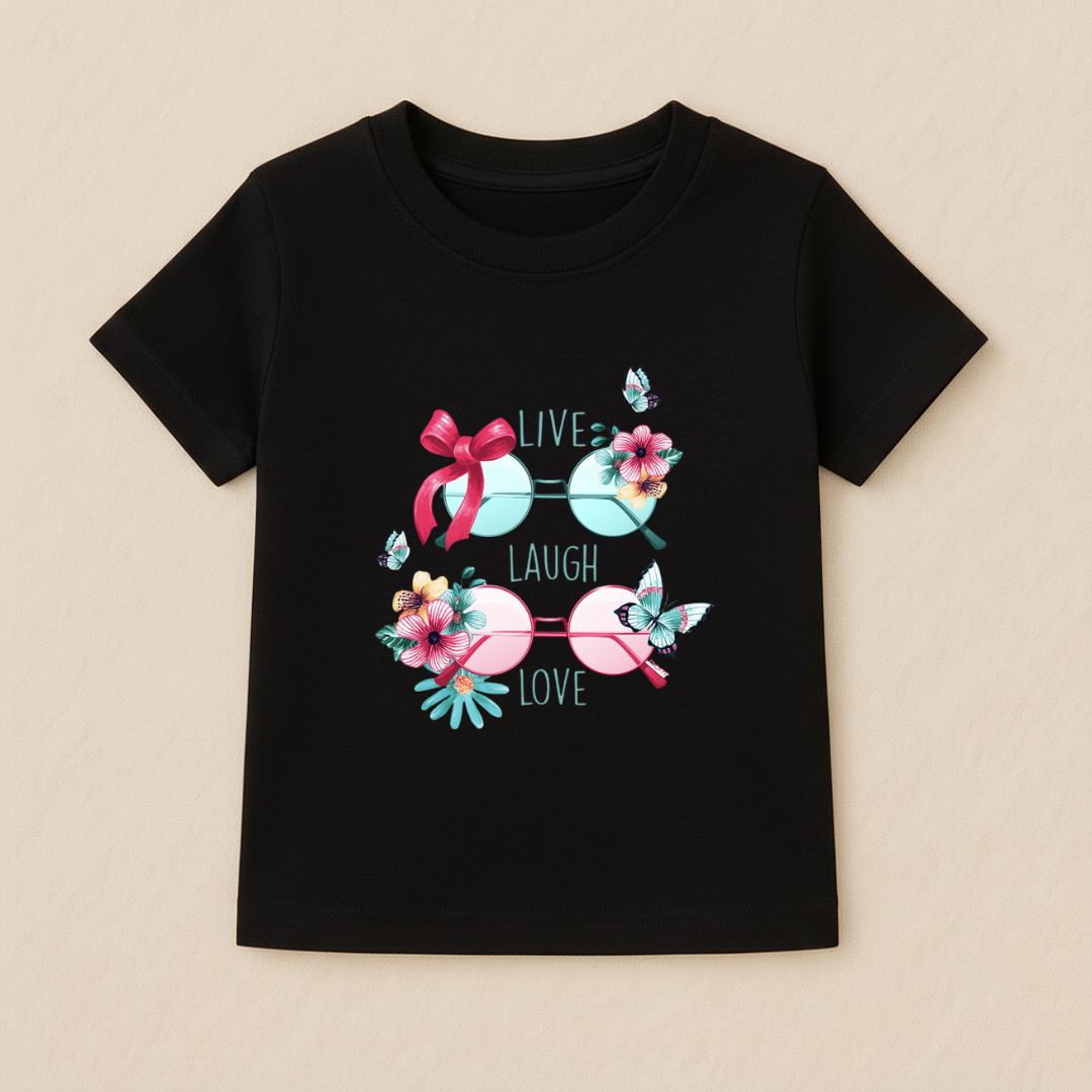 Kids Girls Sweet Bows Tshirt