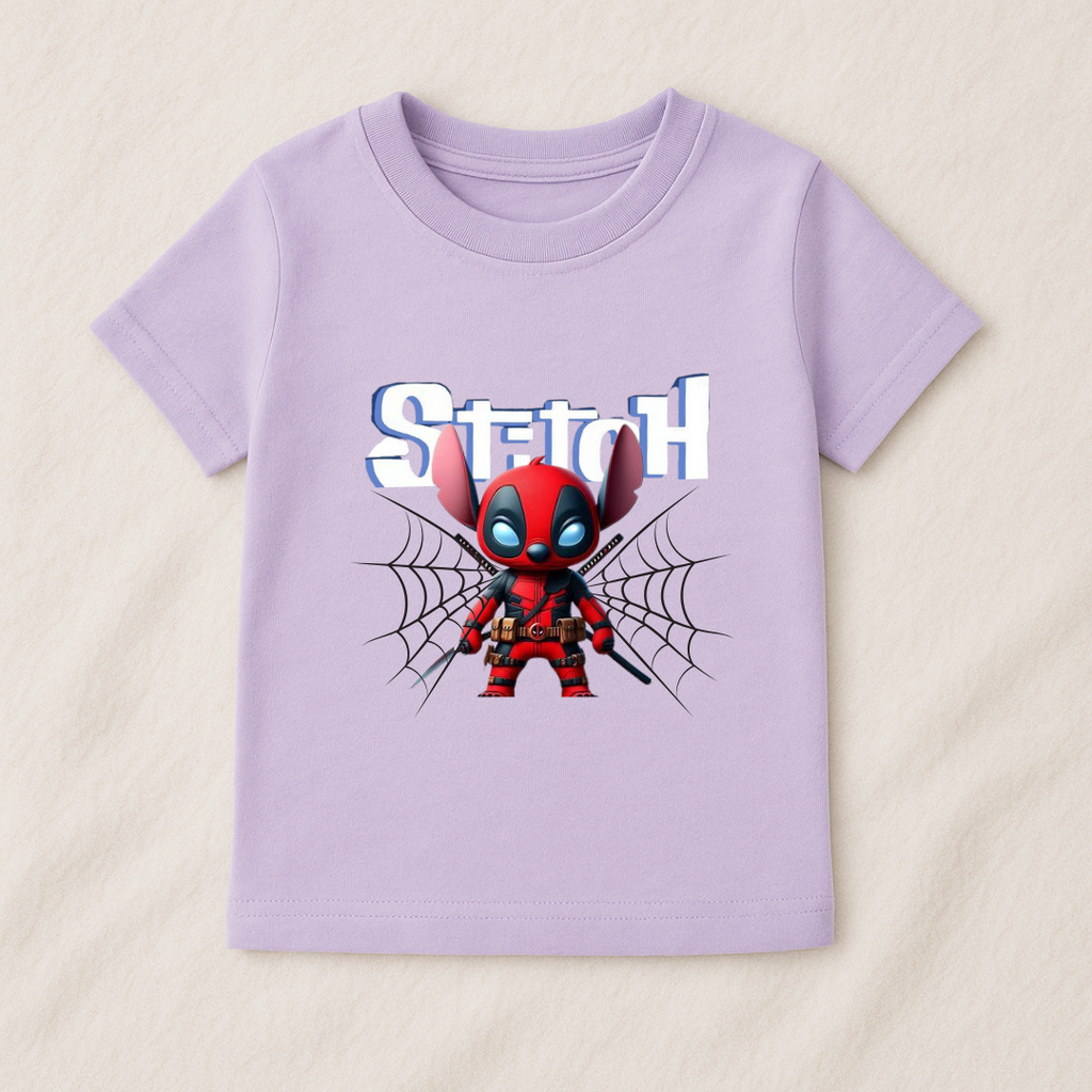 Funny Baby Boy Deadpool Stitch Tshirt