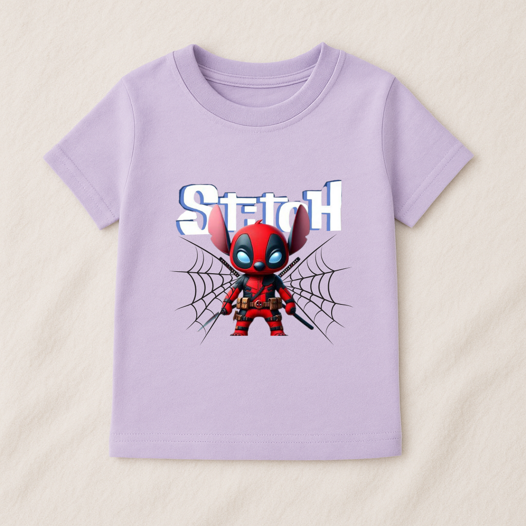 Funny Baby Boy Deadpool Stitch Tshirt