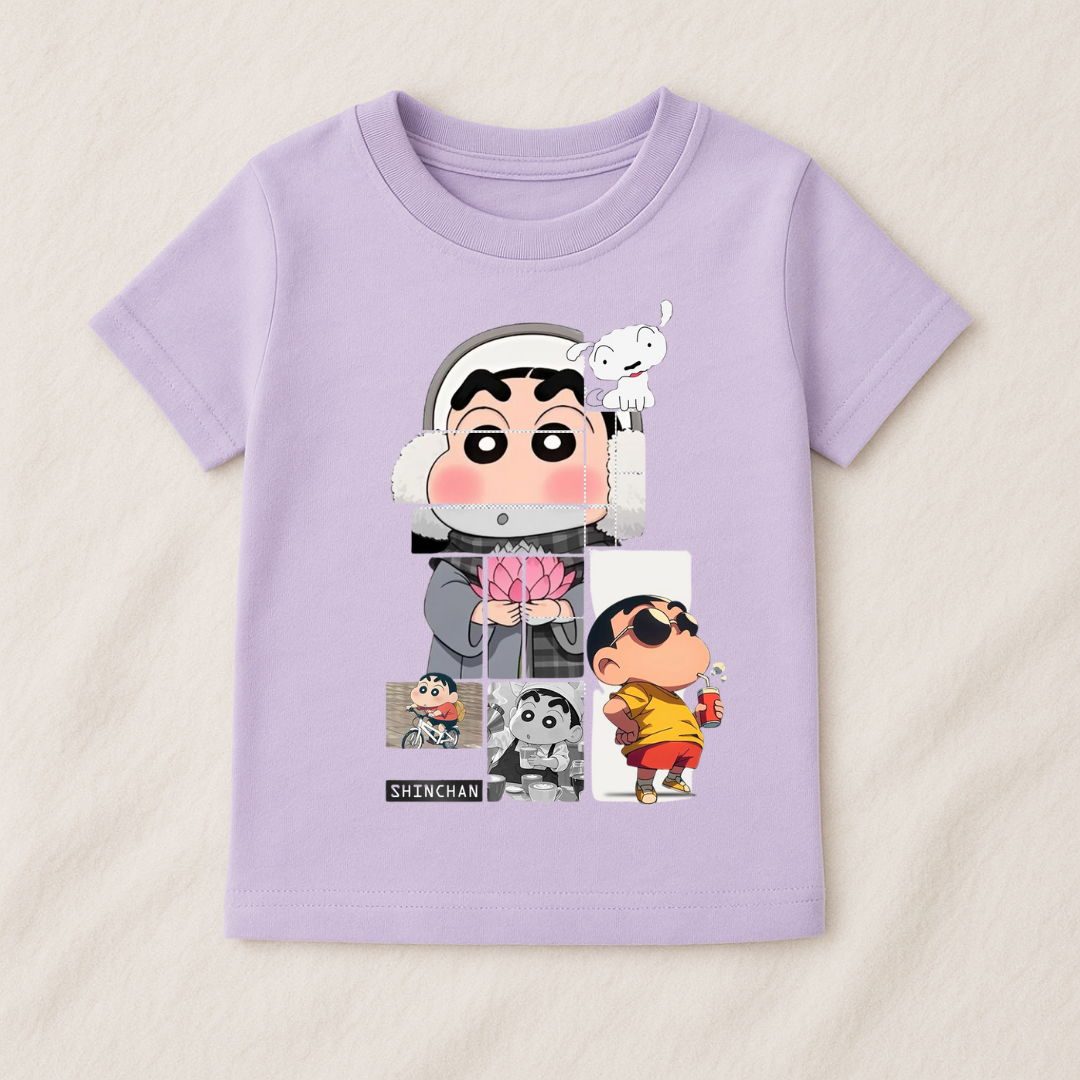 Kids Boys Shinchan Fun Tshirt