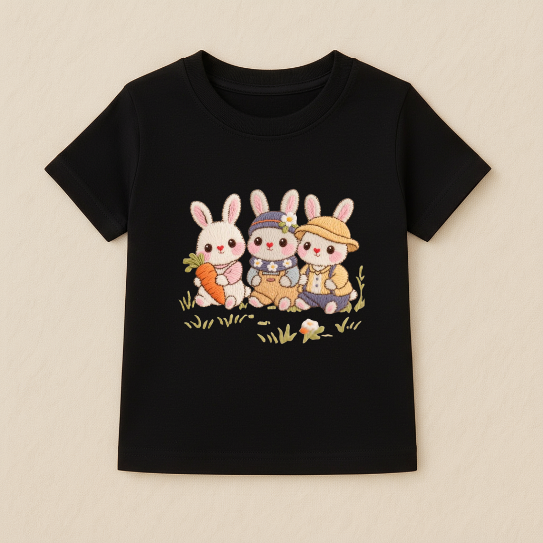 Baby Girls Bunny Trio T-Shirt