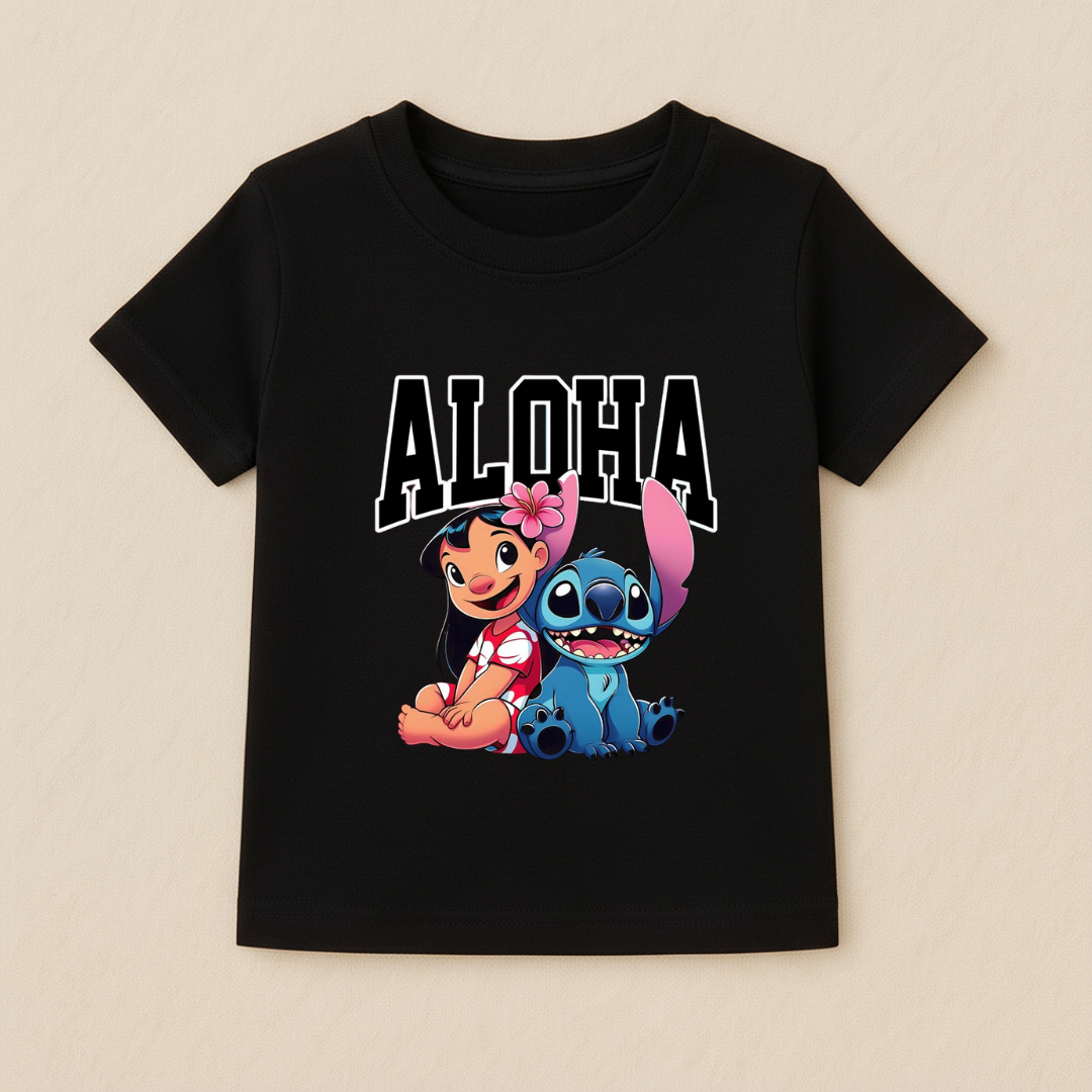 Kids Girls Aloha stitch Tshirt