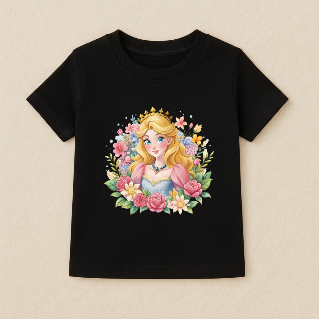 Kids Girls Princess Garden Tshirt