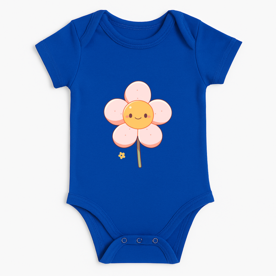 Smiley Flower Baby Romper