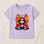 Kids Boys Cool Bunny Hoodie Tshirt