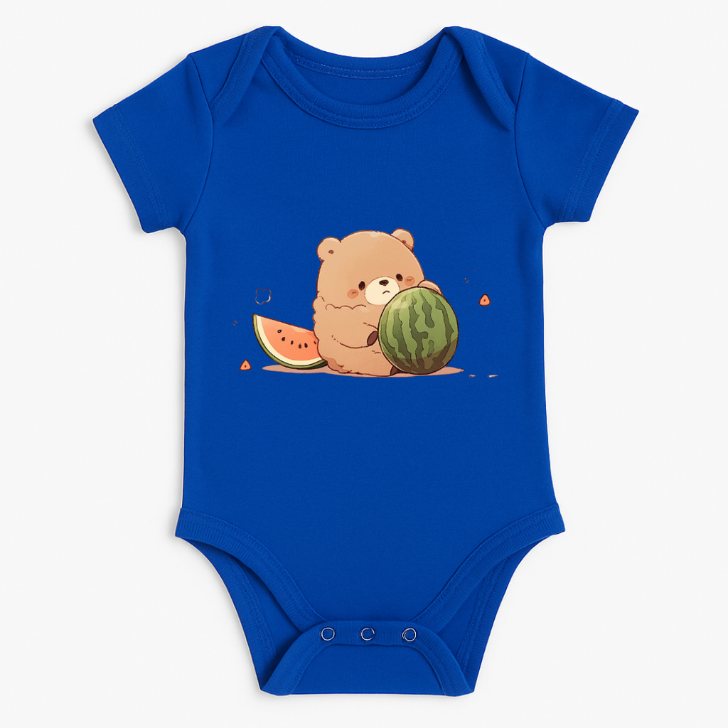 Watermelon Bear Baby Romper