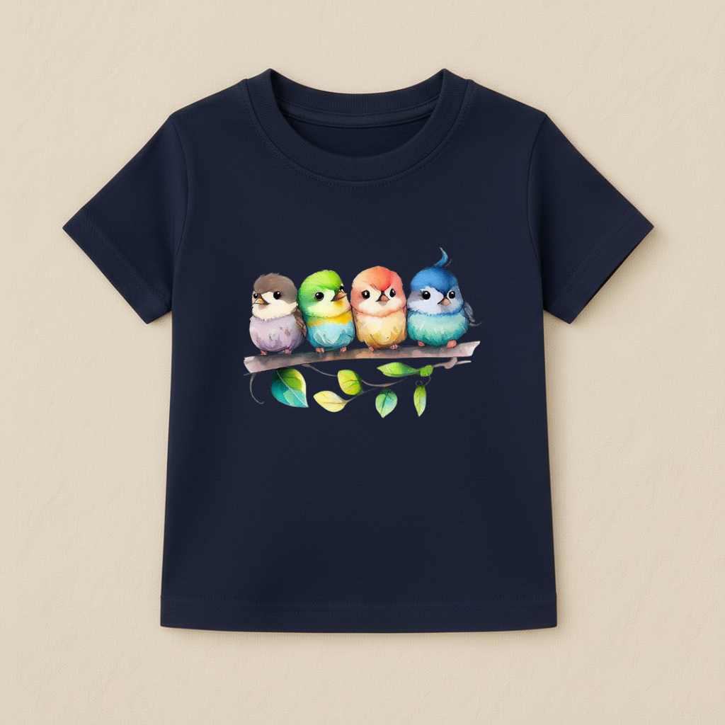 Baby Girls Colorful Birds T-Shirt