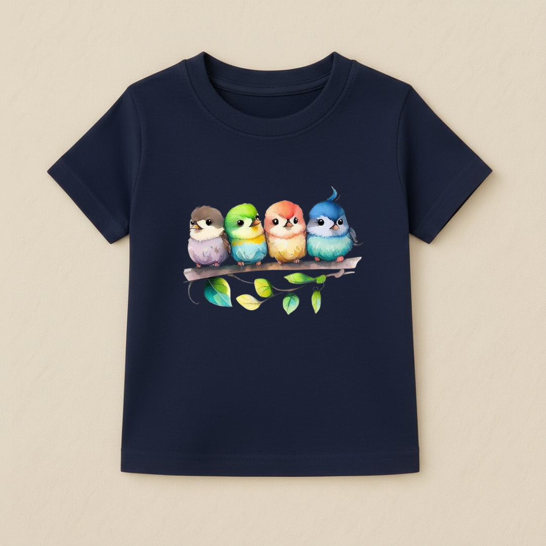 Baby Girls Colorful Birds T-Shirt