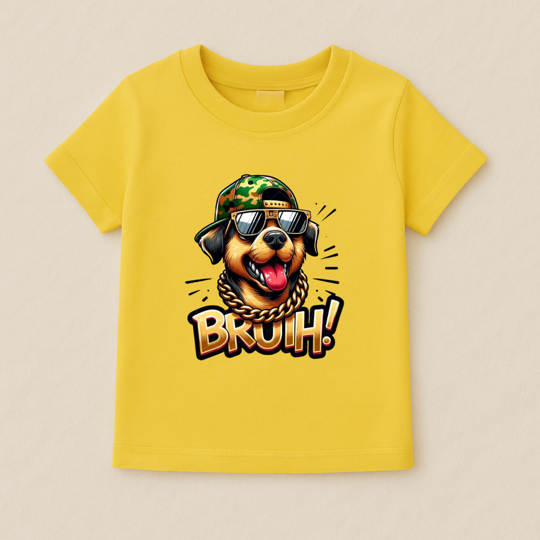 Kids Boys Bruuh Dog Tshirt
