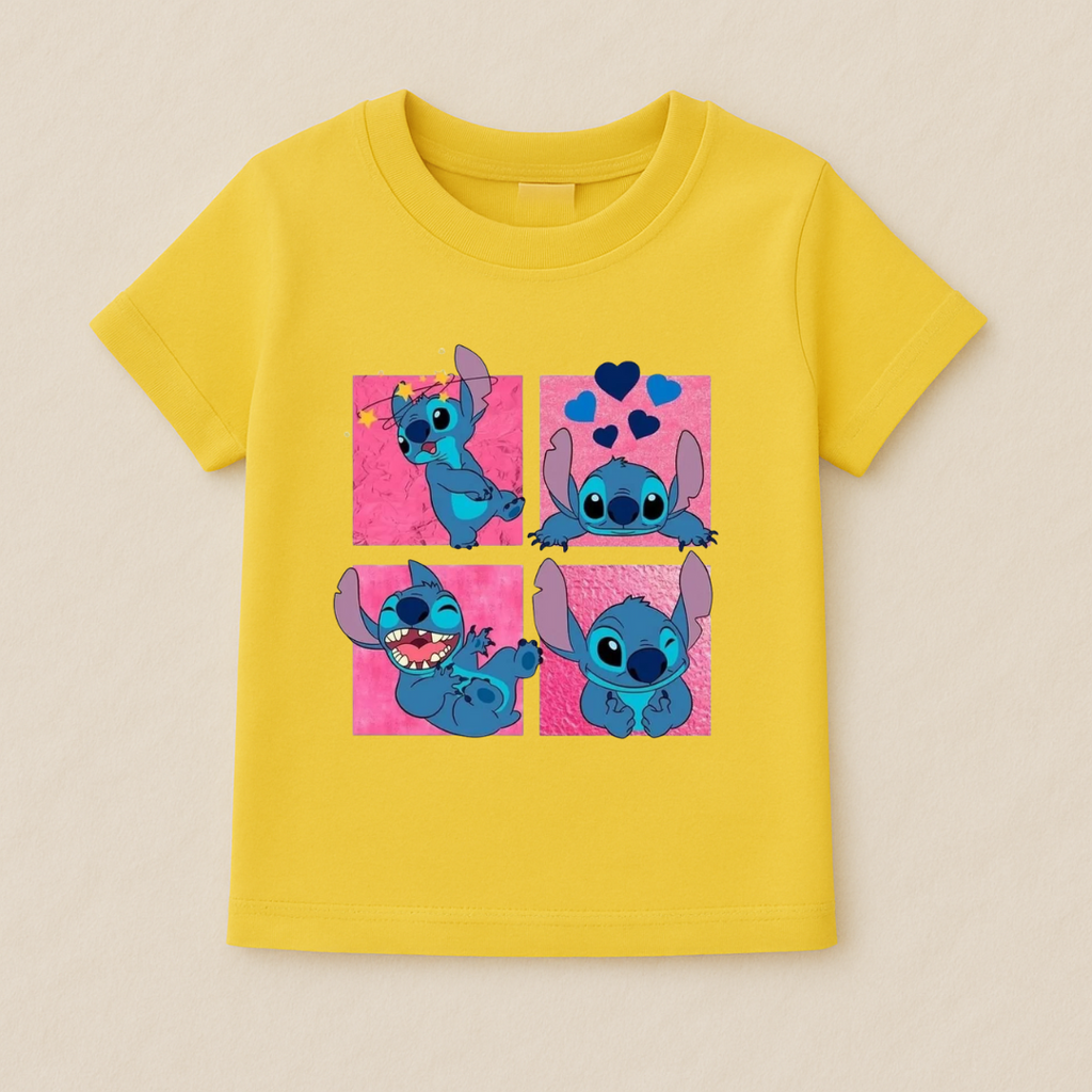 Kids Boys Stitch Expressions Tshirt