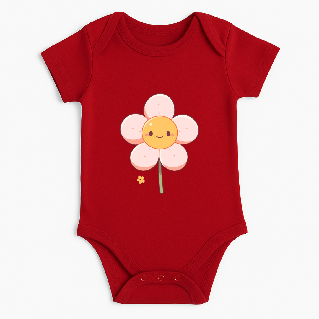 Smiley Flower Baby Romper