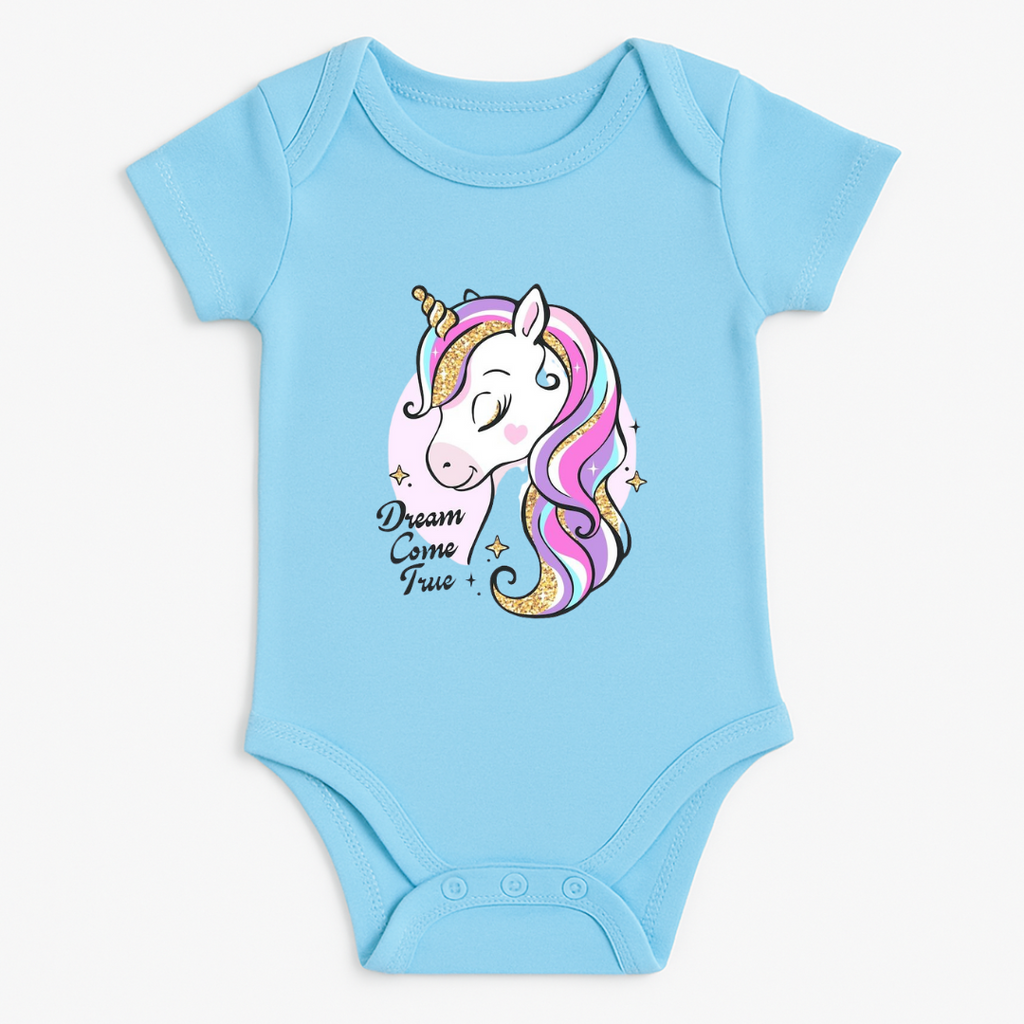 Unicorn Baby Rompers – yellow – 0-3-months