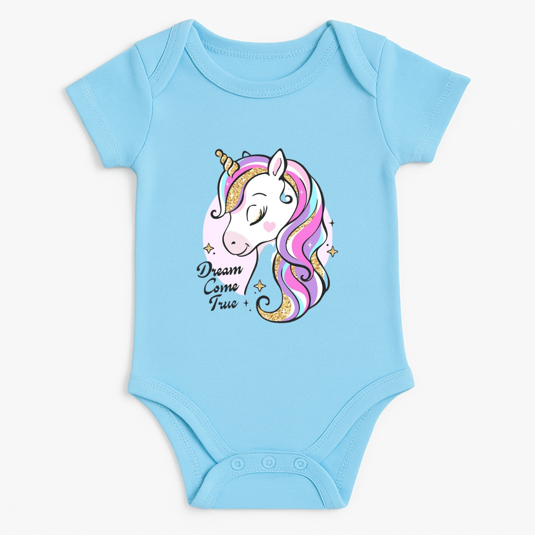 Unicorn Baby Rompers – yellow – 0-3-months