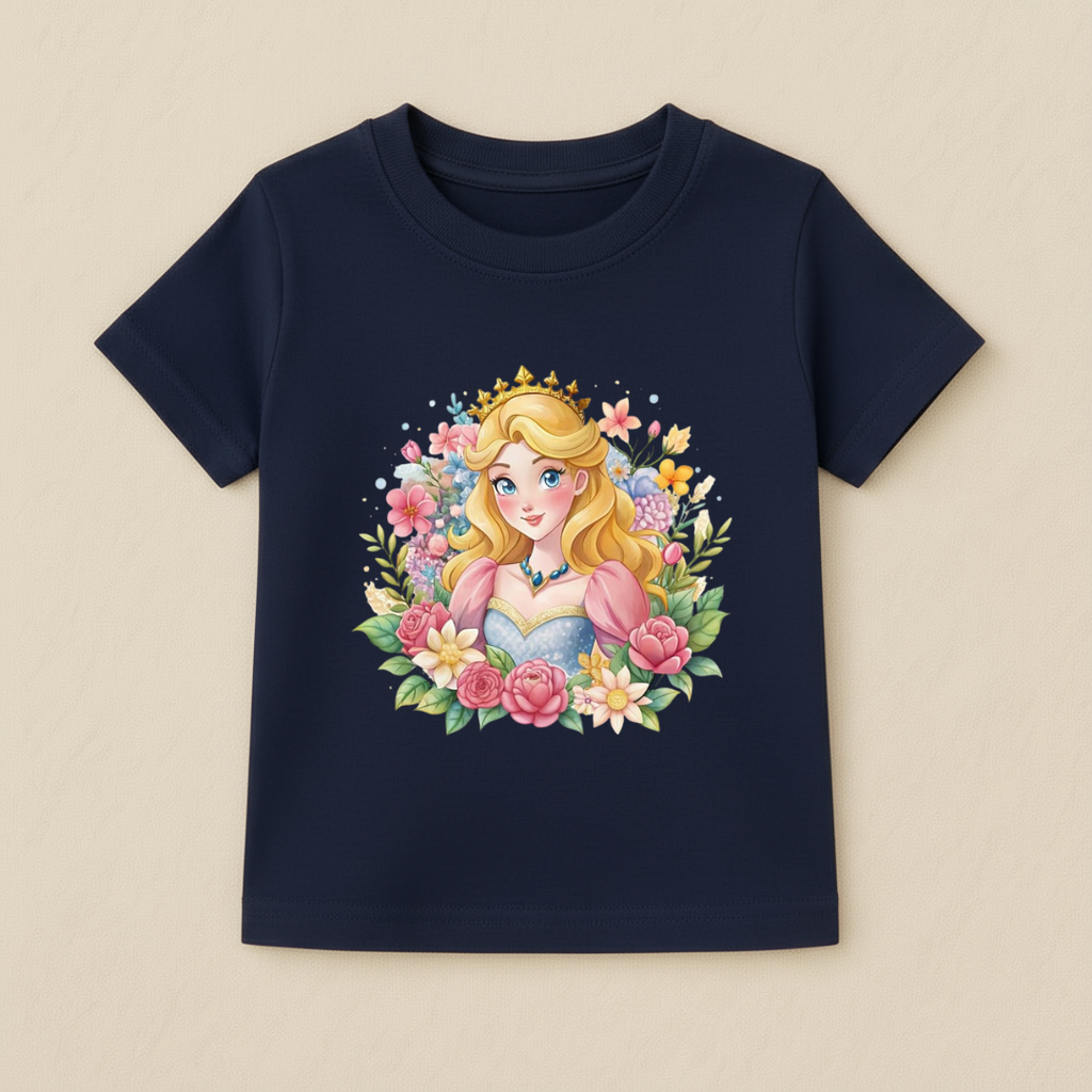 Kids Girls Princess Garden Tshirt