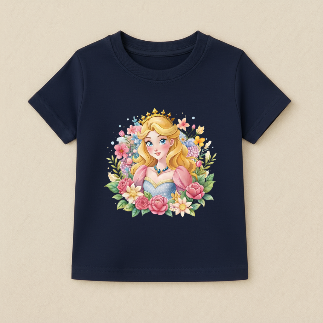 Kids Girls Princess Garden Tshirt