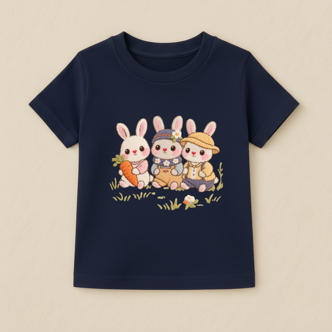 Baby Girls Bunny Trio T-Shirt