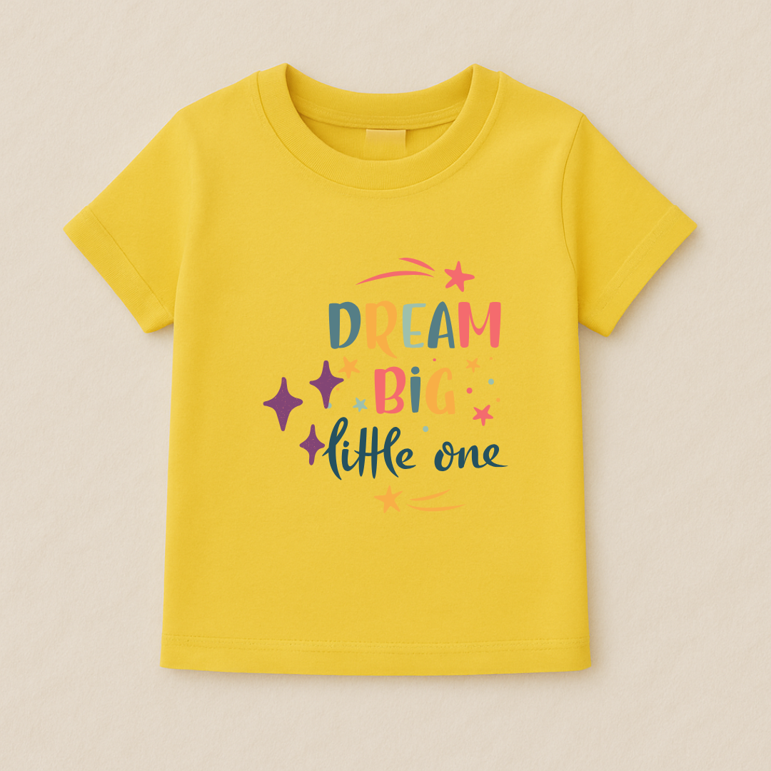 Dream Big Little One Baby Boy Tshirt
