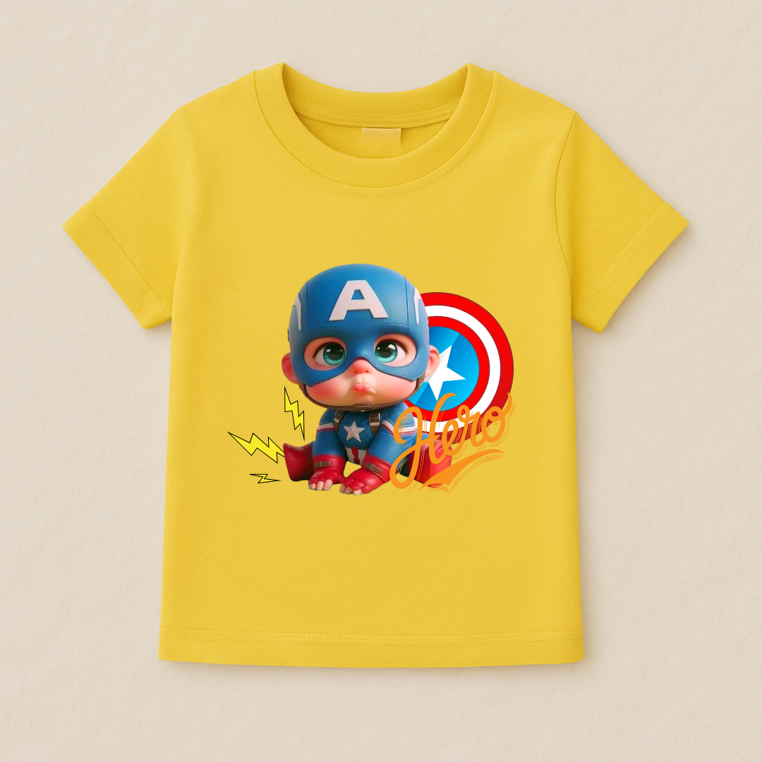 Captain Baby Boy Hero Tshirt