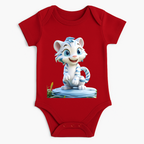 Cute White Tiger Baby Romper