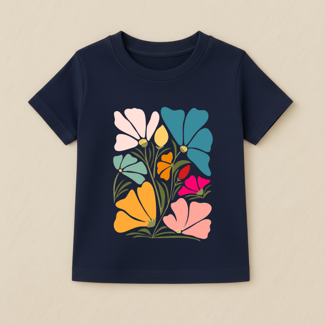 Kids Girls Bright Leaves Tshirt