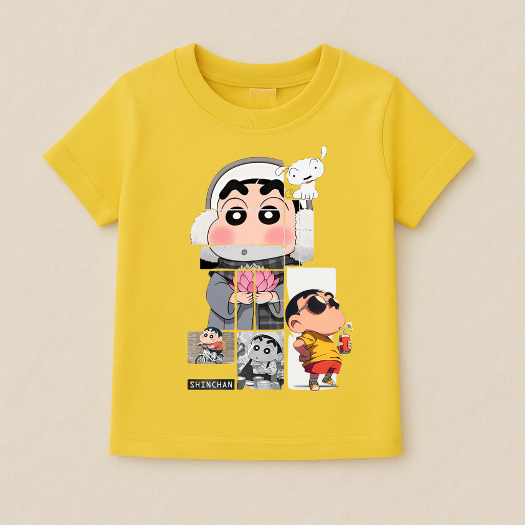 Kids Boys Shinchan Fun Tshirt