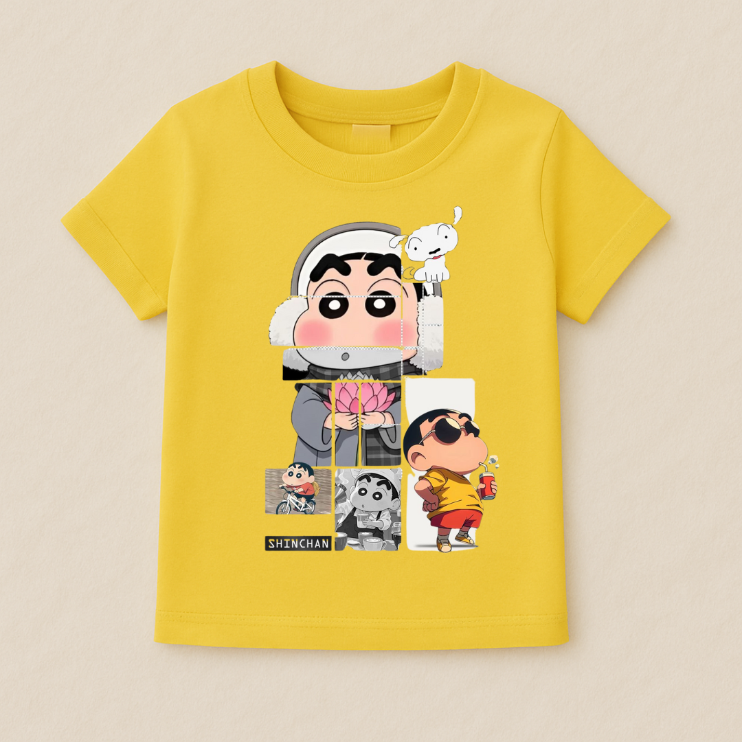 Kids Boys Shinchan Fun Tshirt