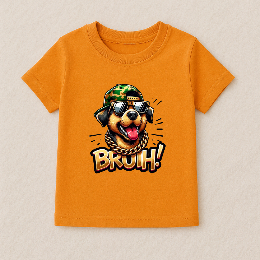 Kids Boys Bruuh Dog Tshirt