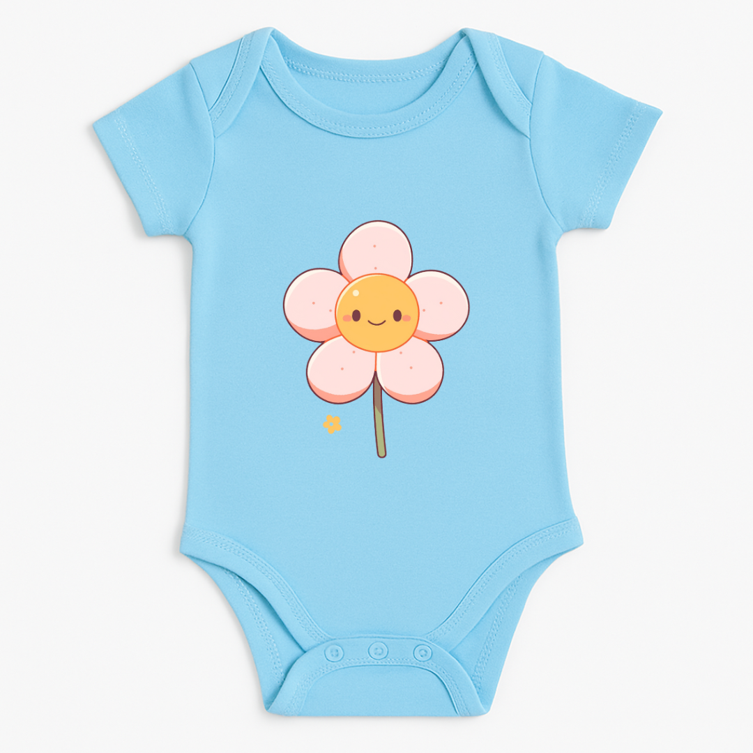 Smiley Flower Baby Romper