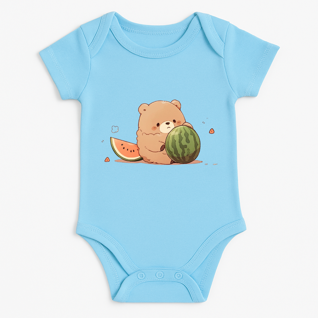 Watermelon Bear Baby Romper
