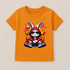 Kids Boys Cool Bunny Hoodie Tshirt