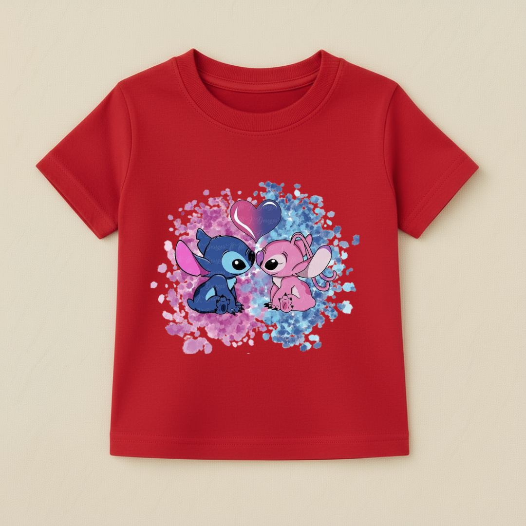 Kids Girls Splash Stitch Tshirt