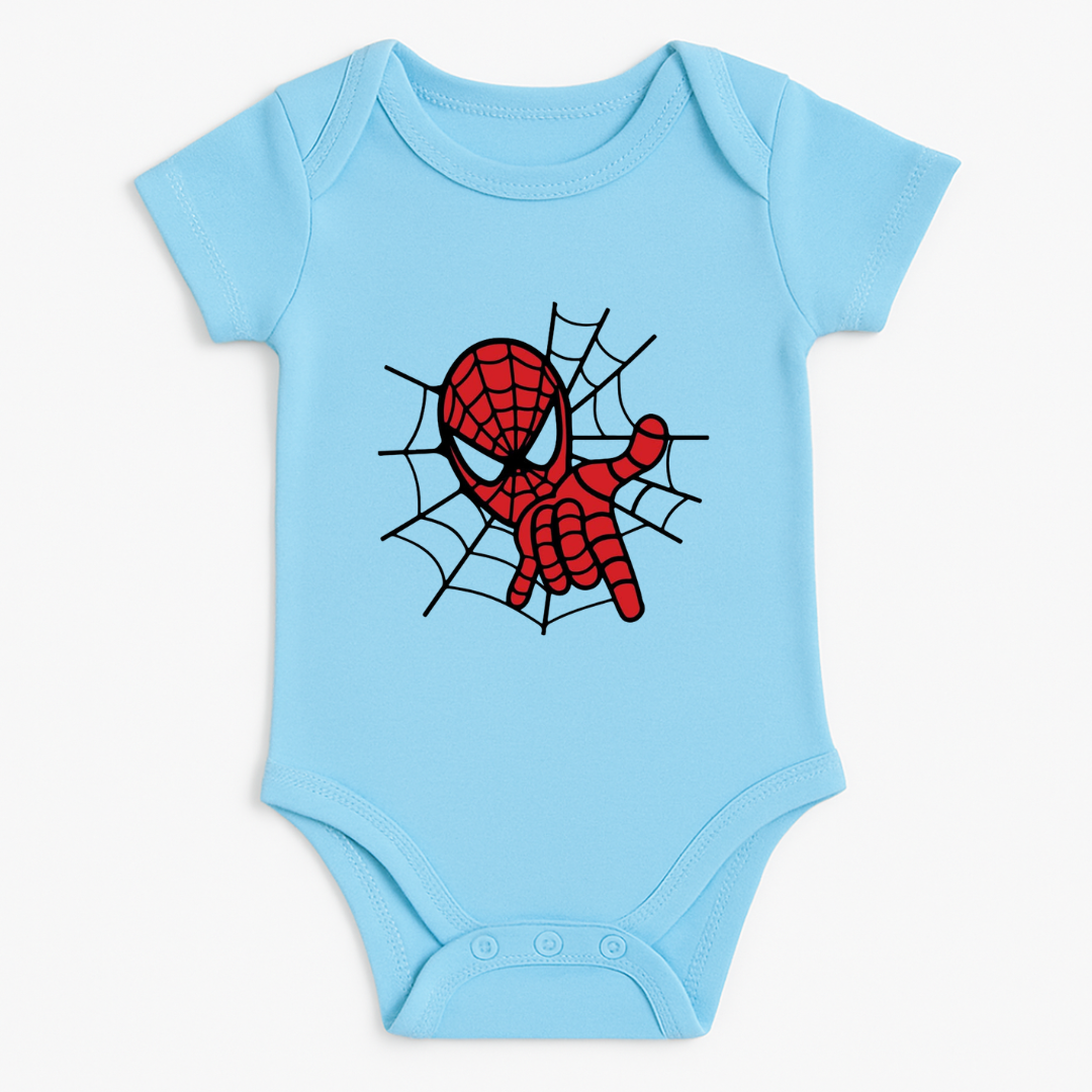 Spider Man Web Baby Romper
