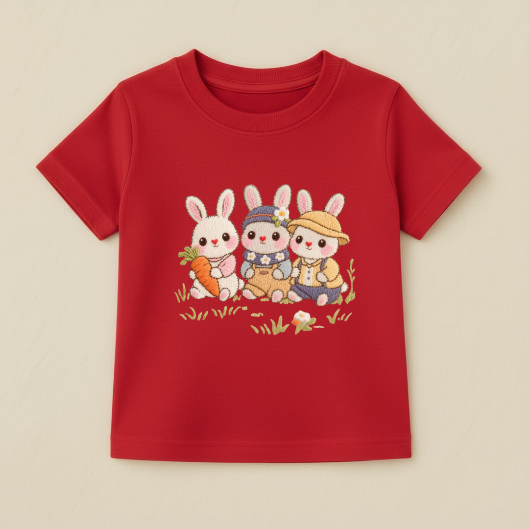 Baby Girls Bunny Trio T-Shirt