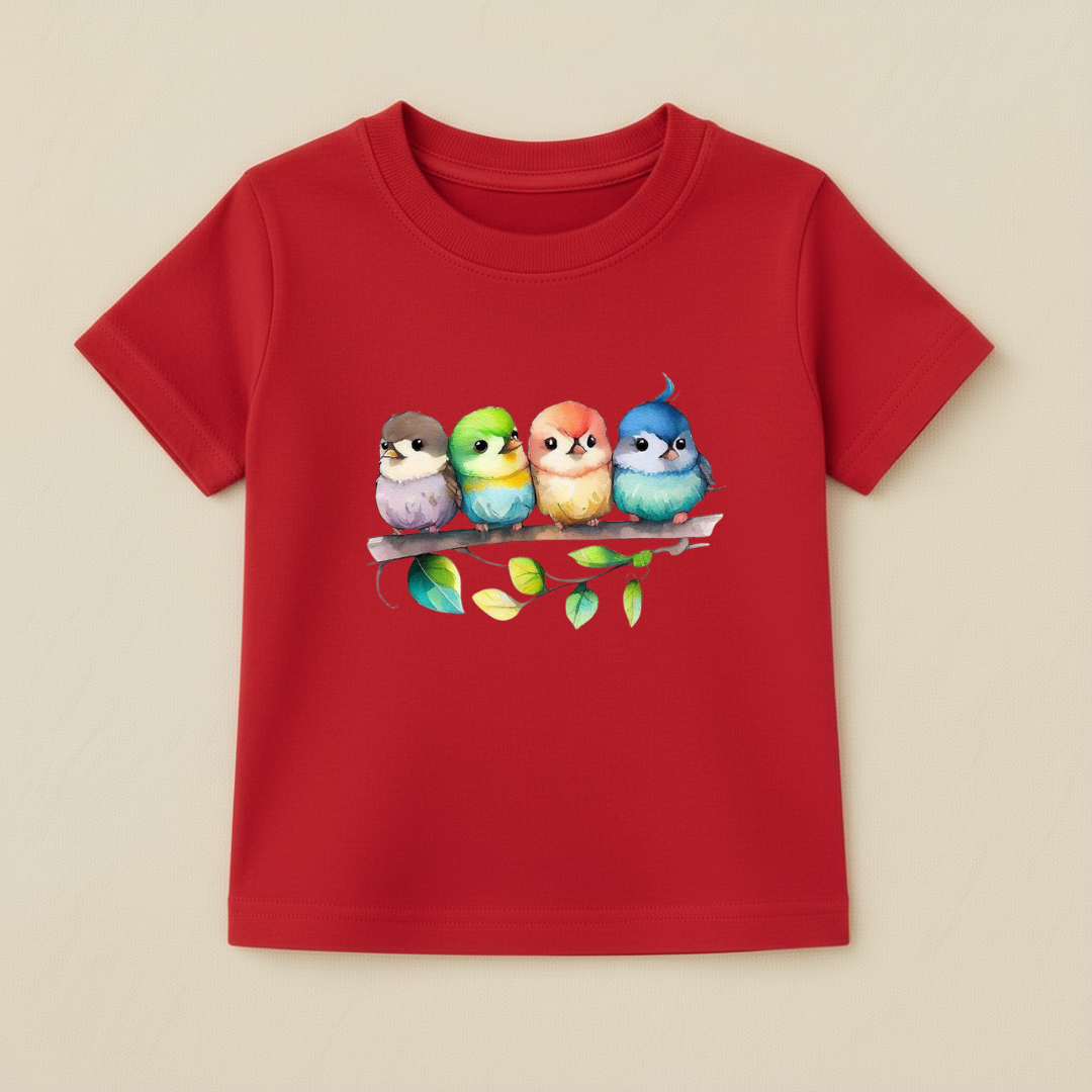 Baby Girls Colorful Birds T-Shirt