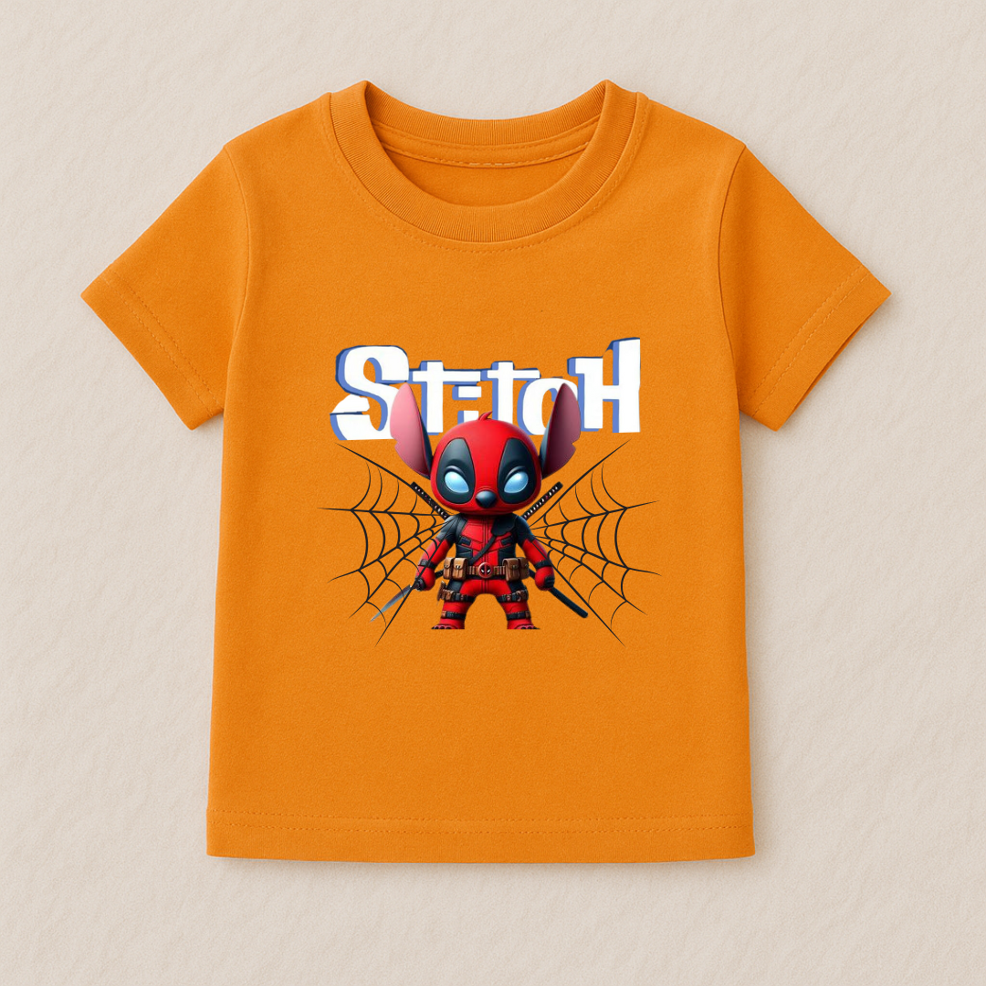 Funny Baby Boy Deadpool Stitch Tshirt