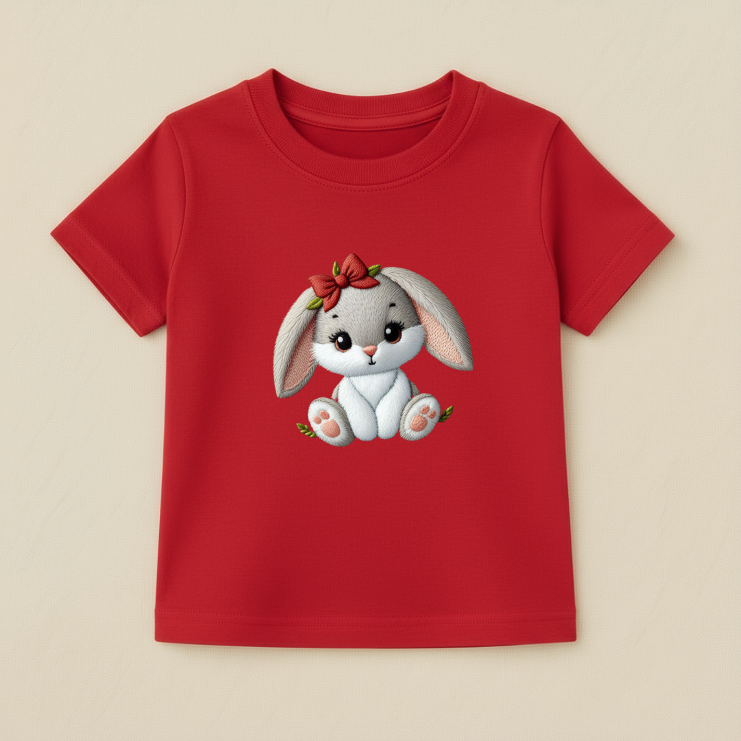 Baby Girls Bunny with Bow T-Shirt