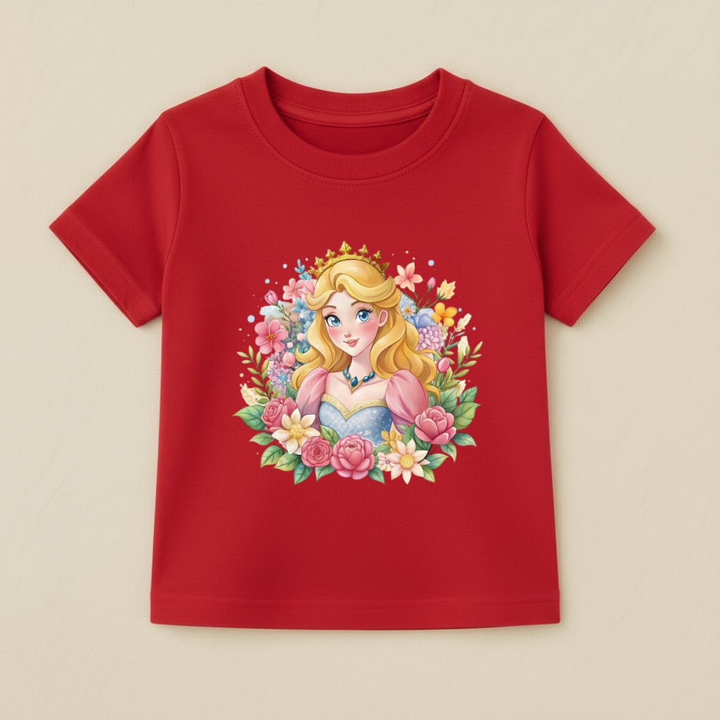 Kids Girls Princess Garden Tshirt