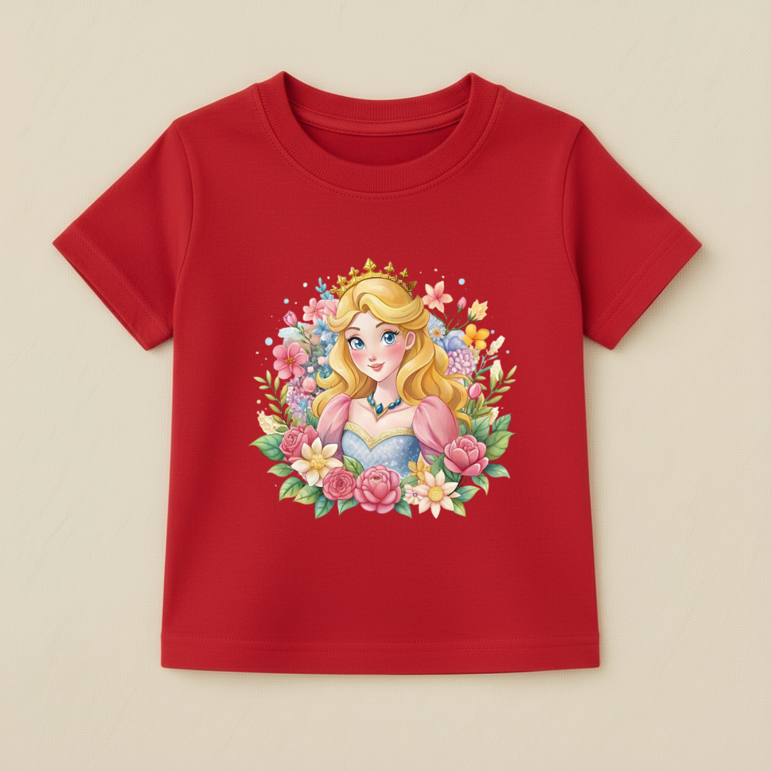 Kids Girls Princess Garden Tshirt