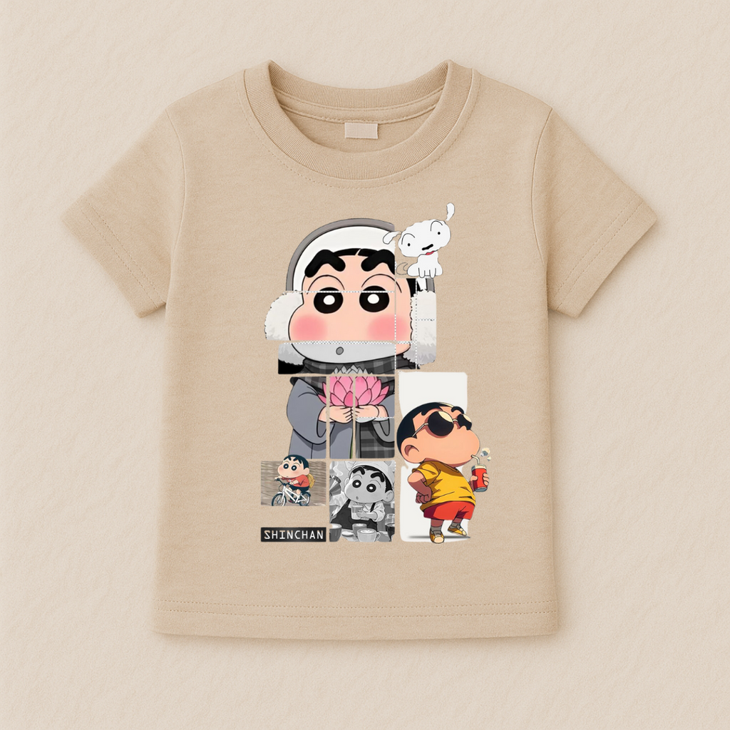 Kids Boys Shinchan Fun Tshirt