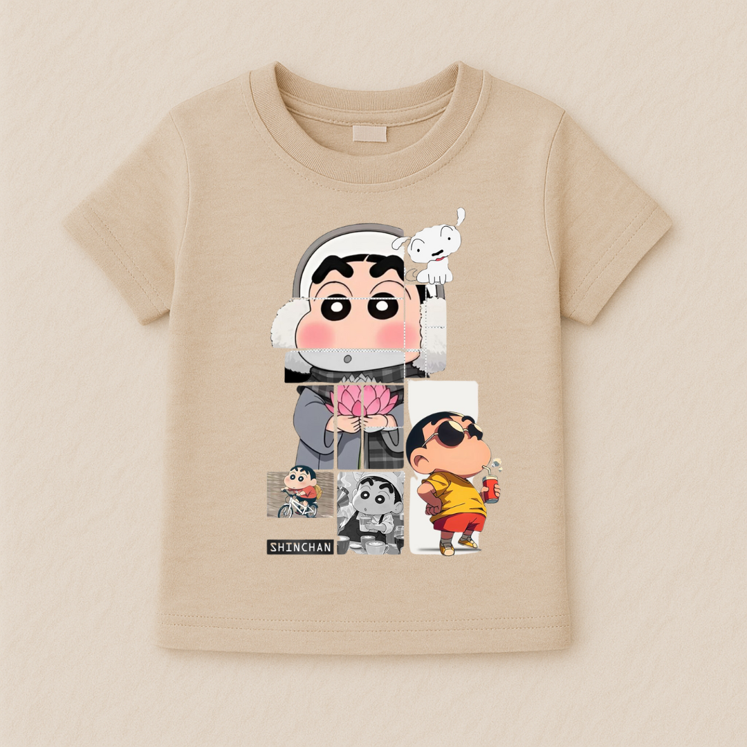 Kids Boys Shinchan Fun Tshirt
