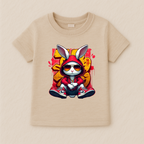 Kids Boys Cool Bunny Hoodie Tshirt
